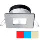 I2Systems Inc Apeiron A1120 LED Spring Square/ Square Mount Light, Red/ Warm White /Blue/Brushed Nickel, A1120Z-44HCE