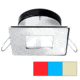 I2Systems Inc Apeiron A1120 LED Spring Square/ Square Mount Light, Red/ Warm White /Blue/Polished Chrome, A1120Z-14HCE