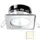 I2Systems Inc Apeiron A503 3W LED Spring Square/ Round Mount Light, Neutral White/Polished Chrome Finish, A503-12BBD