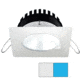I2Systems Inc Apeiron PRO A506 6W LED Spring Mount Light, Square/Round, Cool White /Blue/White Finish, A506-32AAG-E
