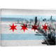 iCanvas Chicago Flag, Chicago Skyline Canvas Print, Multi, 40x26x0.75 FLG29-1PC3-40x26