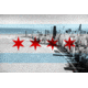 iCanvas Chicago Flag, Chicago Skyline Canvas Print, Multi, 40x26x0.75 FLG29-1PC3-40x26