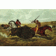 iCanvas Life on the Prairie - the Buffalo Hunt, 1862 by N. Currier Canvas Print, Multi, 18x26x0.75 BMN624-1PC3-26x18