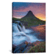 iCanvas Dawn Over Kirkjufell And Kirkjufellsfoss I, Grundarfjordur, Snaefellsnes Peninsula, Vesturland, Iceland by Gareth McCormack Canvas Print, Multi, 18 x 12 GAR27-1PC3-18x12