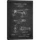 iCanvas Fishing Tackle Dark Patent BluePrint,26x18 by Aged Pixel Canvas,26x18, 26 x 18 ADP1149-1PC3-26x18
