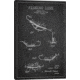 iCanvas Fishing Tackle Dark Patent BluePrint,26x18 by Aged Pixel Canvas,26x18, 26 x 18 ADP1154-1PC3-26x18