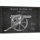 iCanvas Garland Gun Charcoal Patent Blueprint by Aged Pixel Canvas Print, 12 x 18 ADP1389-1PC3-18x12