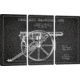 iCanvas Garland Gun Charcoal Patent Blueprint by Aged Pixel Canvas Print, 40 x 60 ADP1389-3PC3-60x40