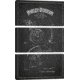 iCanvas Harley-Davidson Motorcycle Fender Patent Application Blueprint Charcoal by Aged Pixel Canvas Print, 60 x 40 ADP2470-3PC3-60x40