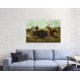 iCanvas Life on the Prairie - the Buffalo Hunt, 1862 by N. Currier Canvas Print, Multi, 26x40x0.75 BMN624-1PC3-40x26
