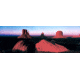 iCanvas Sunset At Monument Valley Tribal Park, Utah, USA, Multi, 60x20x0.75 PIM142-1PC3-60x20
