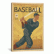 iCanvas Baseball by Anderson Design Group Print, Multi, 26x18x0.75 ADG230-1PC3-26x18