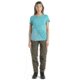 Icebreaker 125 Cool-Lite Sphere II Short Sleeve Tee Peak T-Shirt - Womens, Flux Green Heather, Small, IB0A56SP873S