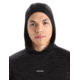 Icebreaker 125 Cool-Lite Sphere Long Sleeve Hoodie - Men's, Black, Large, IB0A56EU001L