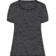 Icebreaker 150 Tech Lite II Short Sleeve Scoop Herenga T-Shirt - Women's, Gritstone Heather/Black/Aop, Extra Large, IB0A56TI828XL