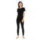 Icebreaker 175 Everyday Short Sleeve Crewe Thermal Top - Womens, Black, Extra Small, IB104470001XS