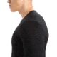 Icebreaker 200 Oasis Long Sleeve Crewe - Men's, Black, Extra Small, IB104365001XS