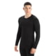 Icebreaker 200 Oasis Long Sleeve Crewe - Mens, Black, Extra Small, IB104365001XS