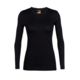 Icebreaker Merino 200 Oasis LS Crewe - Women's, Black, Extra Small, IB104375001XS