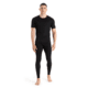 Icebreaker 200 Oasis Short Sleeve Crewe Thermal Top - Mens, Black, Medium, IB104509001M