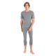 Icebreaker 200 Oasis Short Sleeve Crewe Thermal Top - Men's, Gritstone Heather, Large, IB104509013L