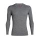 Icebreaker 260 Tech Long Sleeve Crewe Thermal Top - Mens, Gritstone Heather, Extra Large, IB104371013XL