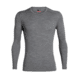 Icebreaker 260 Tech Long Sleeve Crewe Thermal Top - Men's, Gritstone Heather, Large, IB104371013L
