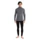 Icebreaker 260 Tech Long Sleeve Half Zip Thermal Top - Mens, Gritstone Heather, 2XL, IB104372013XXL
