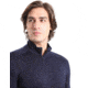 Icebreaker 260 Tech Long Sleeve Half Zip Thermal Top - Mens, Midnight Navy, Extra Small, IB104372401XS