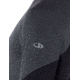 Icebreaker 260 Zone Long Sleeve Crewe - Mens, Jet HTHR/Black, Large, 104360A01L