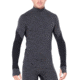 Icebreaker 260 Zone Long Sleeve Half Zip - Mens, Jet HTHR/Black, Small, 104361A01S