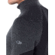 Icebreaker 260 Zone Long Sleeve Half Zip - Mens, Jet HTHR/Black, Small, 104361A01S
