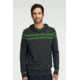 Icebreaker Aries Long Sleeve Hood - Men's-Jet/Grass-Medium