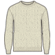 Icebreaker Cable Knit Crewe Sweater - Men's, Undyed, Large, IB0A56S5000L