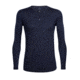 Icebreaker City Lite Long Sleeve Henley, Midnight Navy, M, 104125401M