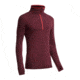 Compass Long Sleeve Half Zip Hood - Mens-Redwood/Clay-X-Large