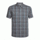 Icebreaker Compass Short Sleeve Shirt, Metal/Monsoon/Plaid, S, 103611002S
