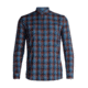 Icebreaker Departure II Long Sleeve Shirt - Mens, Midnight Navy/Granite Blue/Plaid, Medium, 104512-401-M
