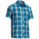 Icebreaker Departure Short Sleeve Shirt - Mens-Petrol Plaid-Medium