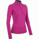 Icebreaker Express Long Sleeve Half Zip Top - Women's-Magenta/Panther-Medium