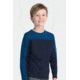 Icebreaker Fervor Long Sleeve Crew - Boy's-Admiral/Largo-2