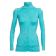 Icebreaker Fluid Zone Long Sleeve Zip - Women's, Lagoon, Medium, 104150402M