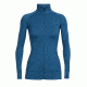 Icebreaker Fluid Zone Long Sleeve Zip - Women's, Prussian Blue/Midnight Navy, Large, 104150401L