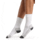 Icebreaker Hike+ Light Crew Socks - Womens, Blizzard Heather, Large, IB105099017L