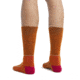 Icebreaker Hike+ Light Medium Crew Socks - Womens, Earth/Electron Pink/Snow, Small, IB105097970S