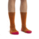 Icebreaker Hike+ Light Medium Crew Socks - Women's, Earth/Electron Pink/Snow, Small, IB105097970S