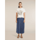 Icebreaker Merino 150 Tech Lite Short Sleeve Crop NZ Flora T-Shirt - Womens
