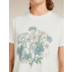 Icebreaker Merino 150 Tech Lite Short Sleeve Crop NZ Flora T-Shirt - Womens