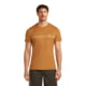 Icebreaker Merino 150 Tech Lite Short Sleeve Range Stripes T-Shirt - Men's, Trail, Medium, IB0A57FO0GRM
