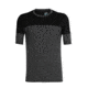 Icebreaker Kinetica Short Sleeve Crewe - Mens, Black HTHR/Black, L, 104582001L